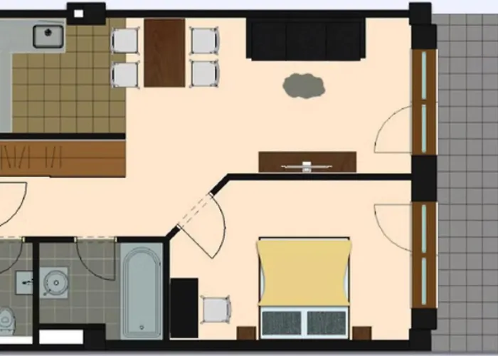 アパート Deluxe Jasna デマノブスカ・ドリーナ